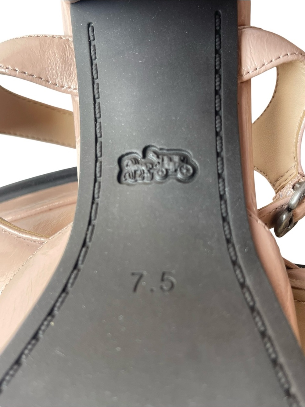 Coach Blush Pink Patent Leather Mary Jane Heels - Picture 10 of 11